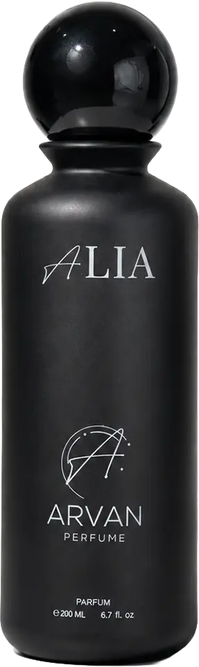 ALIA black perfume bottle