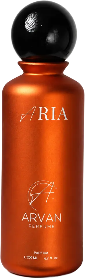 ARIA orange perfume bottle