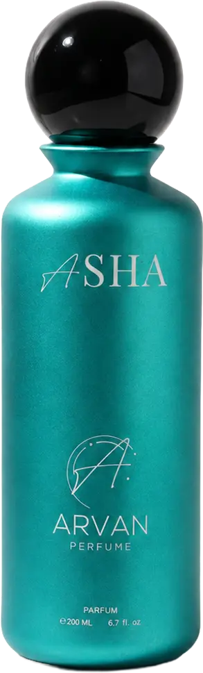 ASHA turquoise perfume bottle